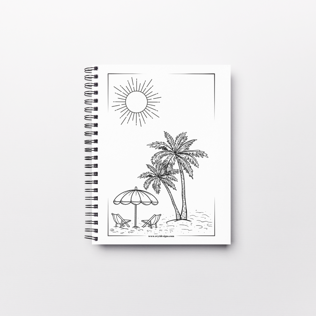 Beach - Lined Notebook