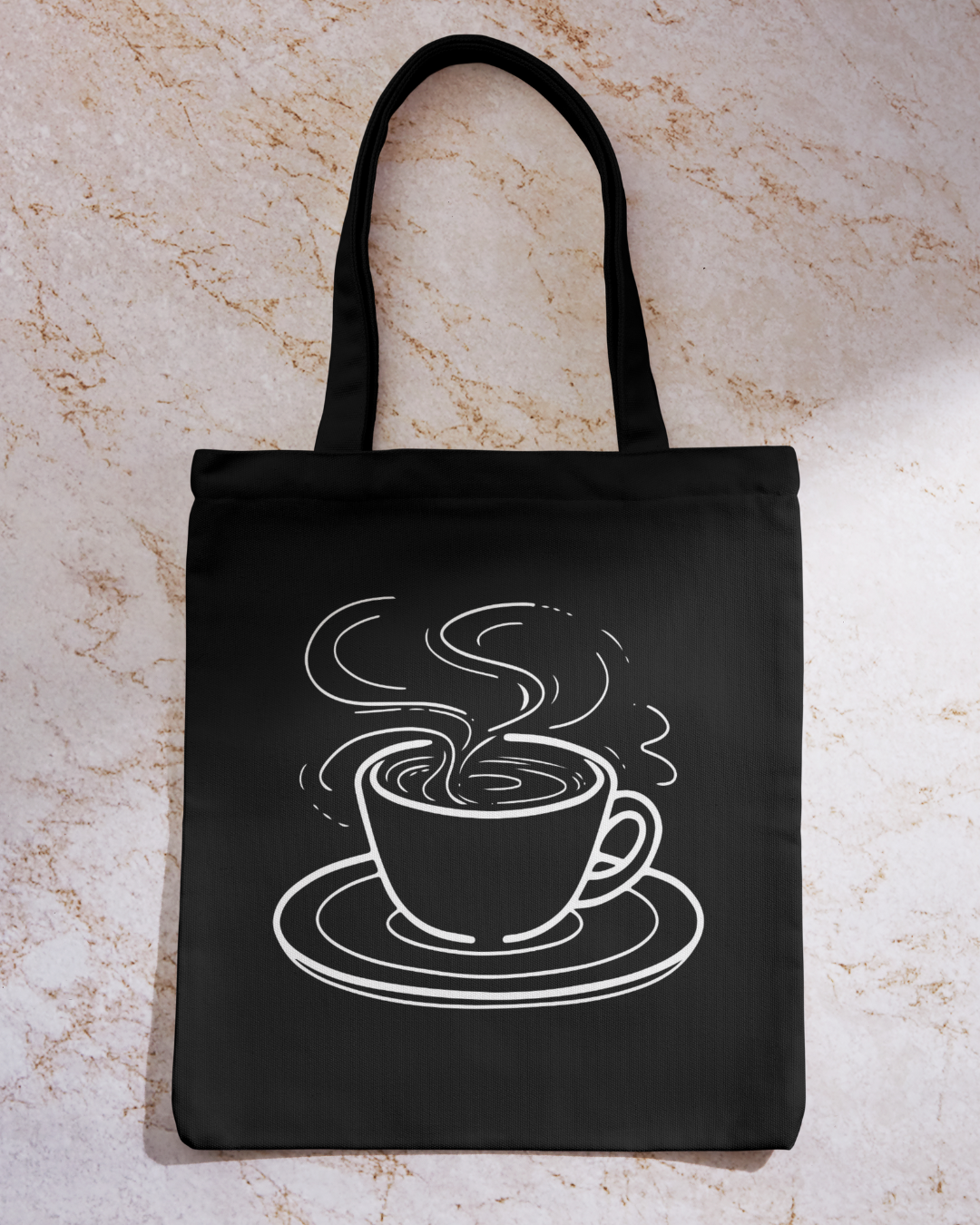 Coffee  - Black Tote Bag