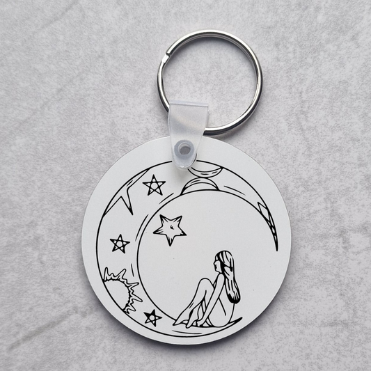 Moon Woman - Keychain