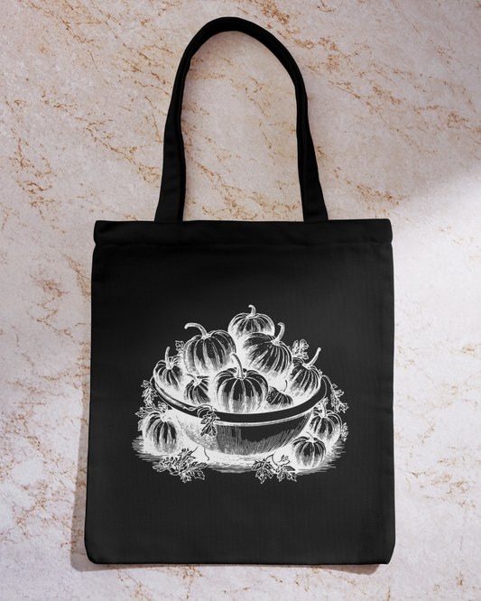 Pumpkins - Black Tote Bag