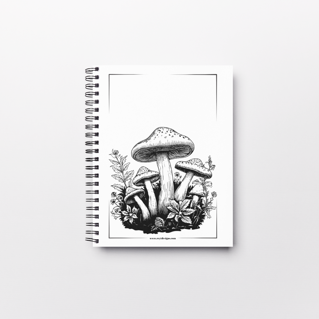 Wild mushrooms - Lined Notebook