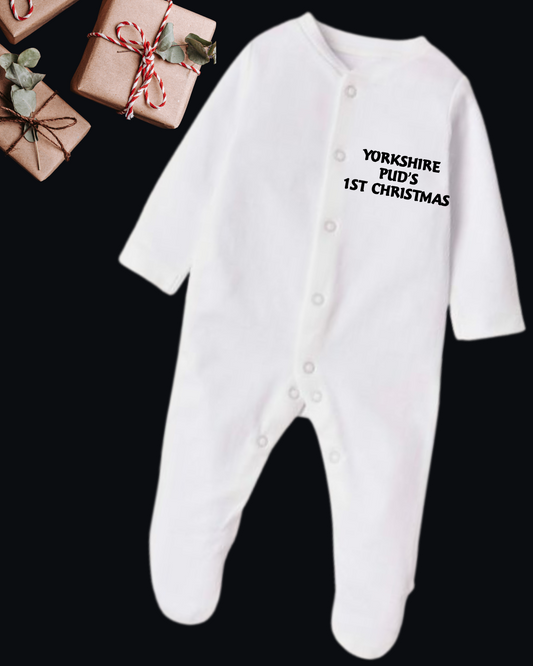 Yorkshite Pud's 1st Christmas - Sleepsuit