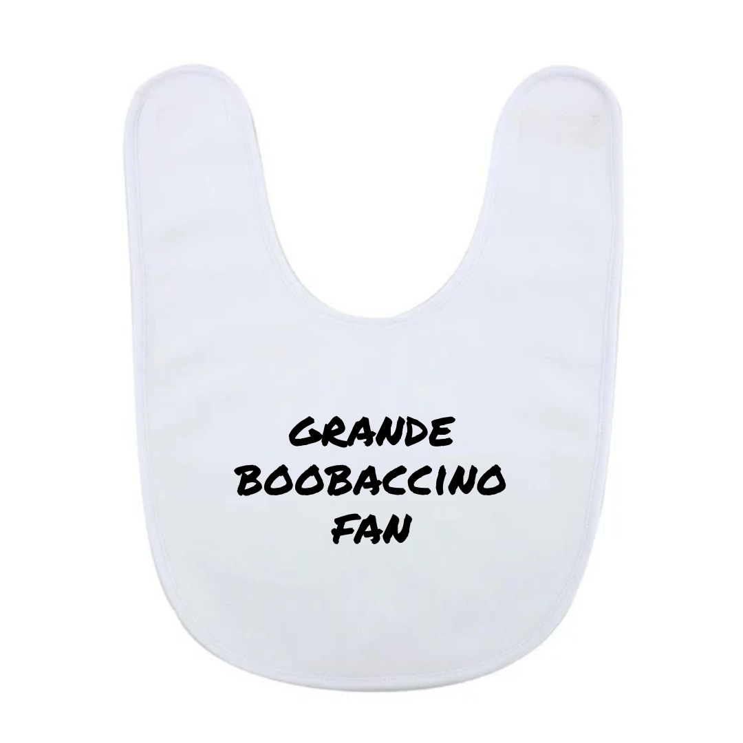 Grande boobaccino fan - Baby Bib