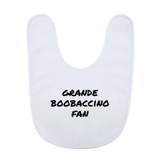 Grande boobaccino fan - Baby Bib